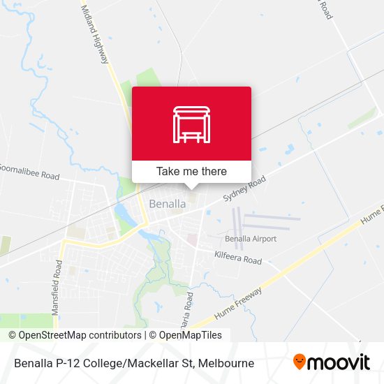 Benalla P-12 College / Mackellar St map