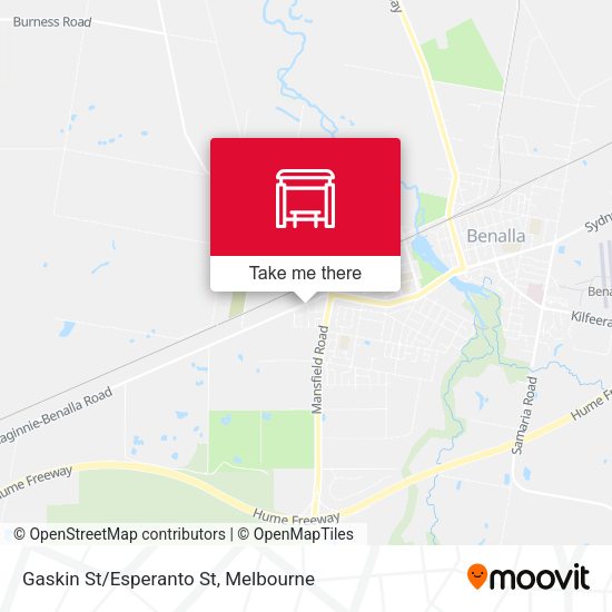 Gaskin St/Esperanto St map