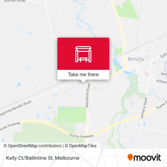 Kelly Ct/Ballintine St map