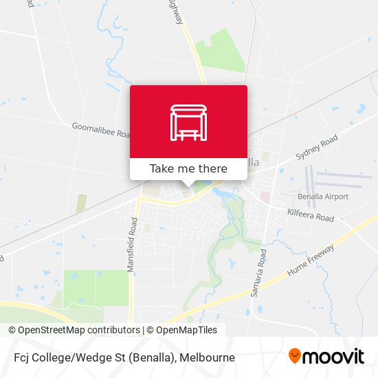 Mapa Fcj College/Wedge St (Benalla)