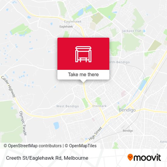 Creeth St/Eaglehawk Rd map