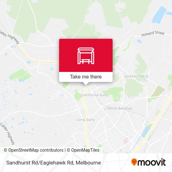 Sandhurst Rd/Eaglehawk Rd map