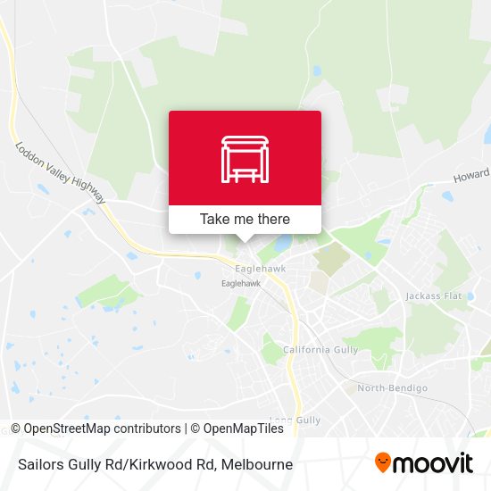 Sailors Gully Rd/Kirkwood Rd map