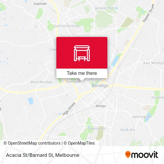 Acacia St/Barnard St map
