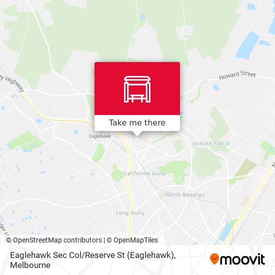 Eaglehawk Sec Col / Reserve St map