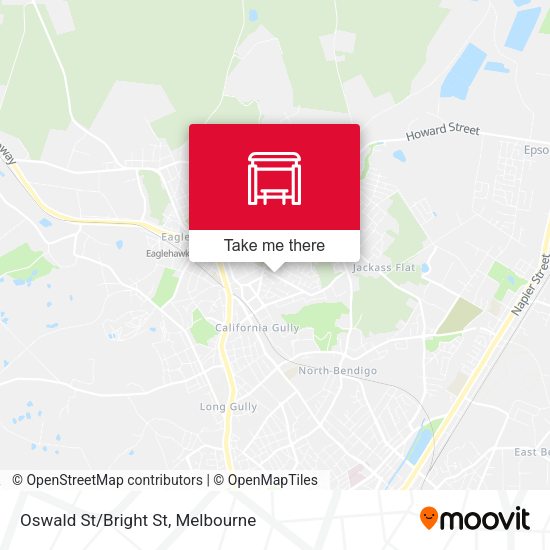 Oswald St/Bright St map
