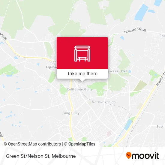 Mapa Green St/Nelson St
