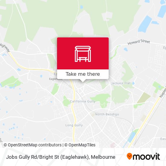 Jobs Gully Rd / Bright St (Eaglehawk) map