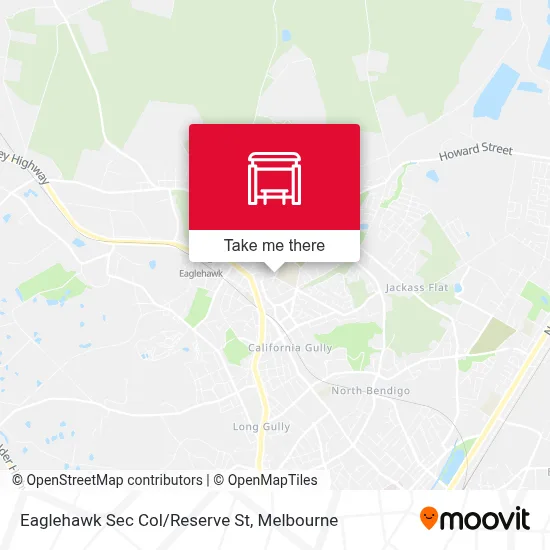 Mapa Eaglehawk Sec Col/Reserve St