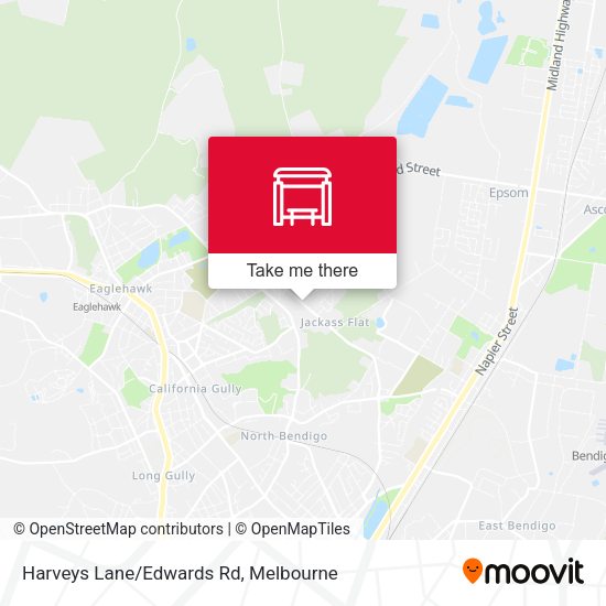 Harveys Lane/Edwards Rd map
