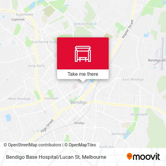 Bendigo Base Hospital/Lucan St map