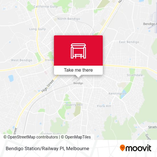 Bendigo Station/Railway Pl map