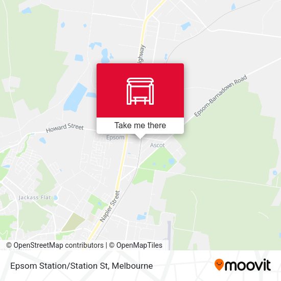 Epsom Station/Station St map