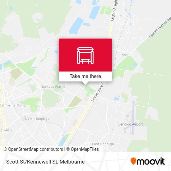 Scott St/Kennewell St map