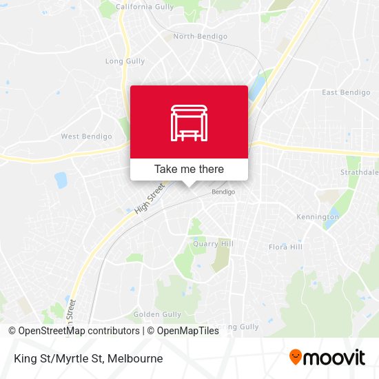 King St/Myrtle St map