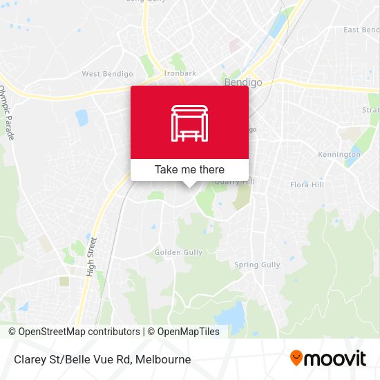 Clarey St/Belle Vue Rd map