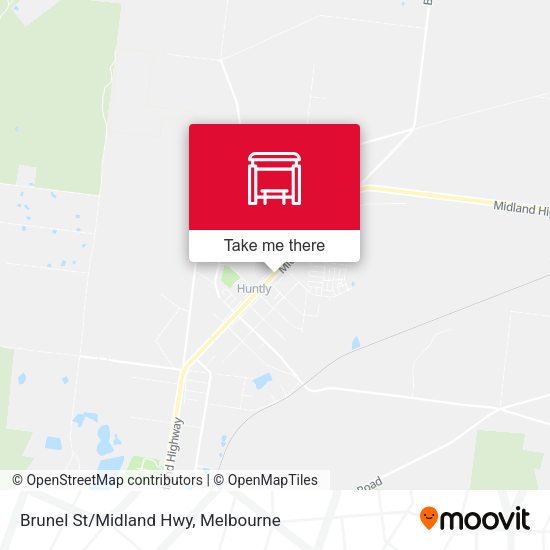 Brunel St/Midland Hwy map