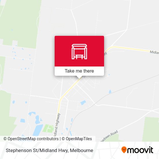 Stephenson St/Midland Hwy map