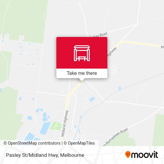 Pasley St/Midland Hwy map