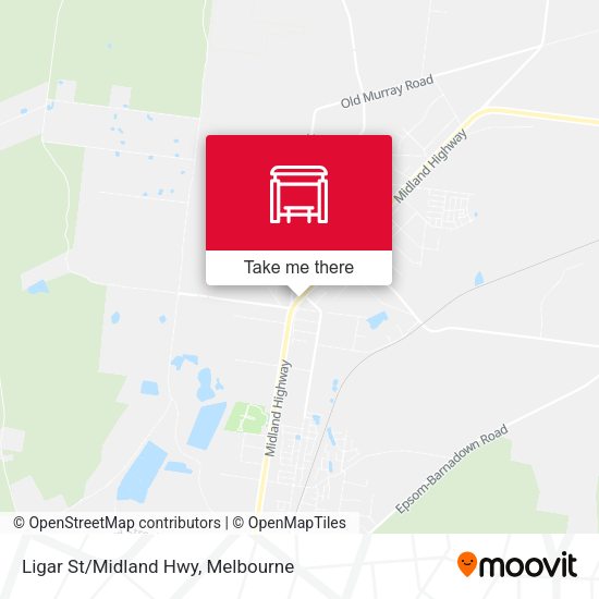 Ligar St/Midland Hwy map