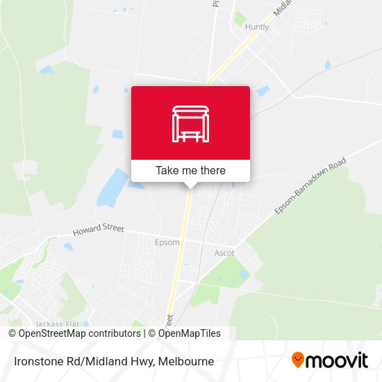 Ironstone Rd/Midland Hwy map