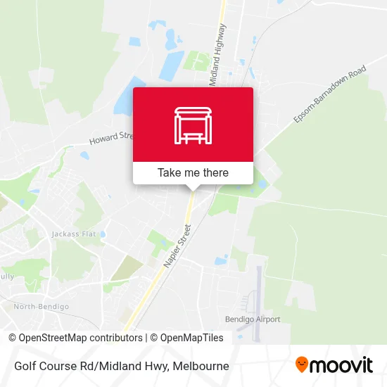 Mapa Golf Course Rd/Midland Hwy
