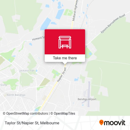 Taylor St/Napier St map