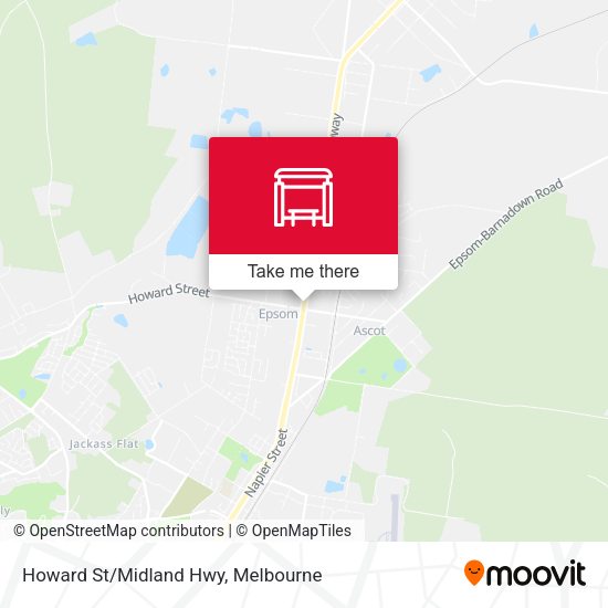 Howard St/Midland Hwy map