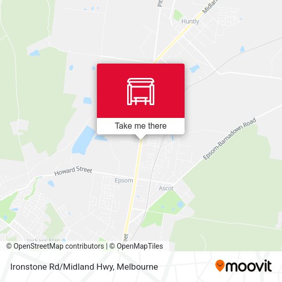 Ironstone Rd/Midland Hwy map