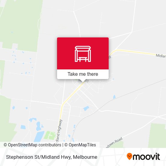 Stephenson St/Midland Hwy map
