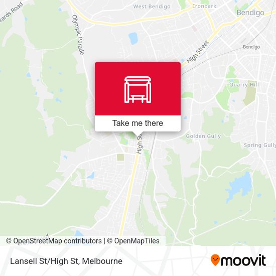 Lansell St/High St map