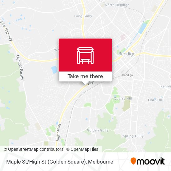 Maple St / High St (Golden Square) map