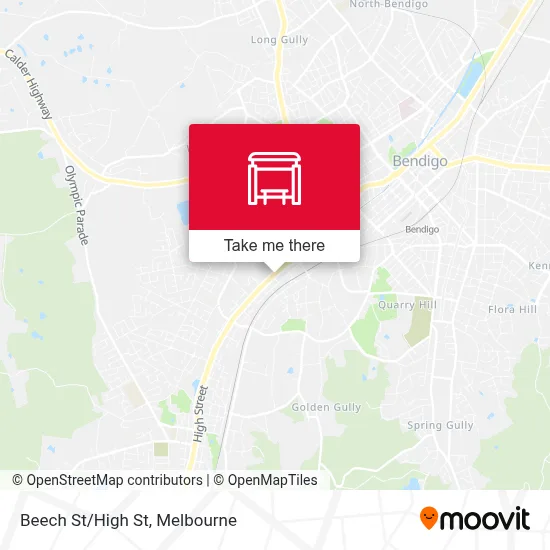 Mapa Beech St/High St