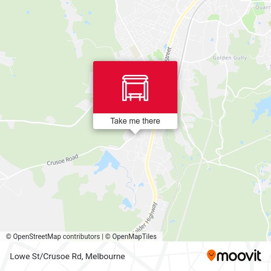 Lowe St/Crusoe Rd map