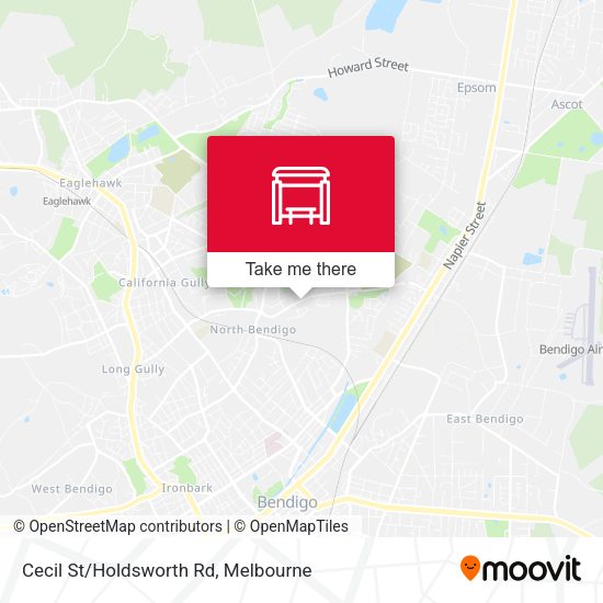 Cecil St/Holdsworth Rd map