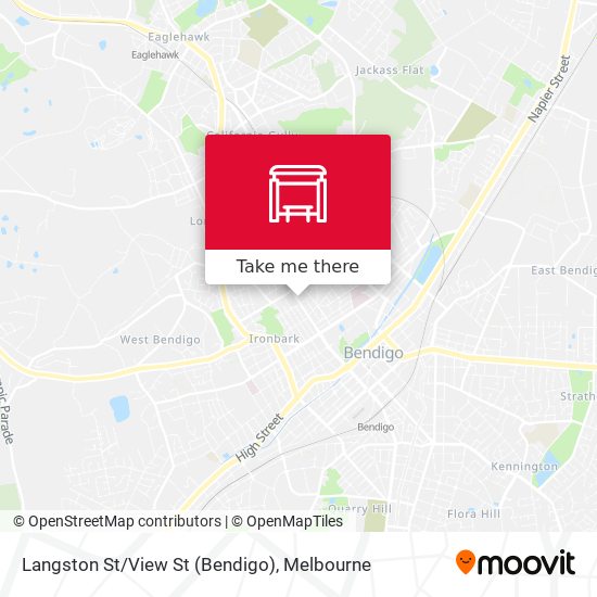 Langston St/View St (Bendigo) map