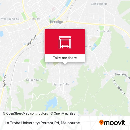 La Trobe University/Retreat Rd map