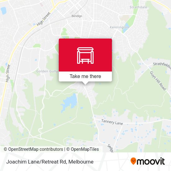 Joachim Lane/Retreat Rd map