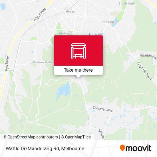 Wattle Dr/Mandurang Rd map