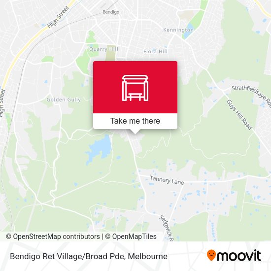 Bendigo Ret Village/Broad Pde map