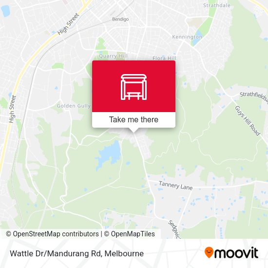 Wattle Dr/Mandurang Rd map