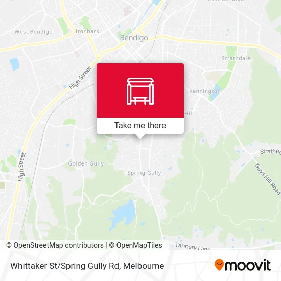Mapa Whittaker St/Spring Gully Rd