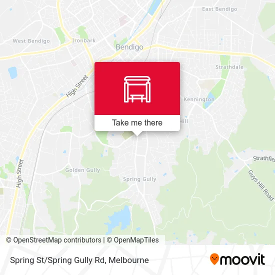 Mapa Spring St/Spring Gully Rd