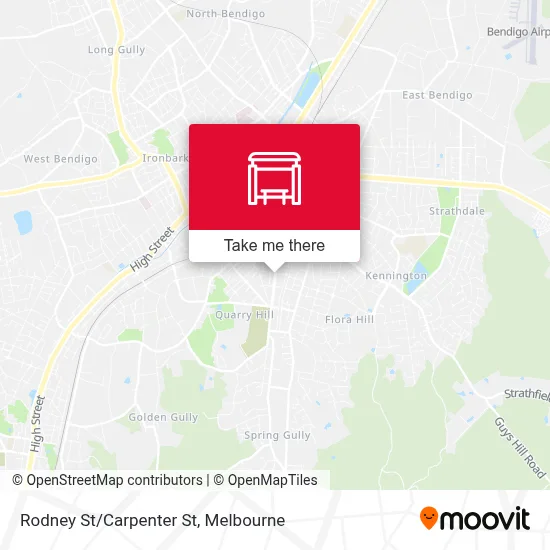 Mapa Rodney St/Carpenter St