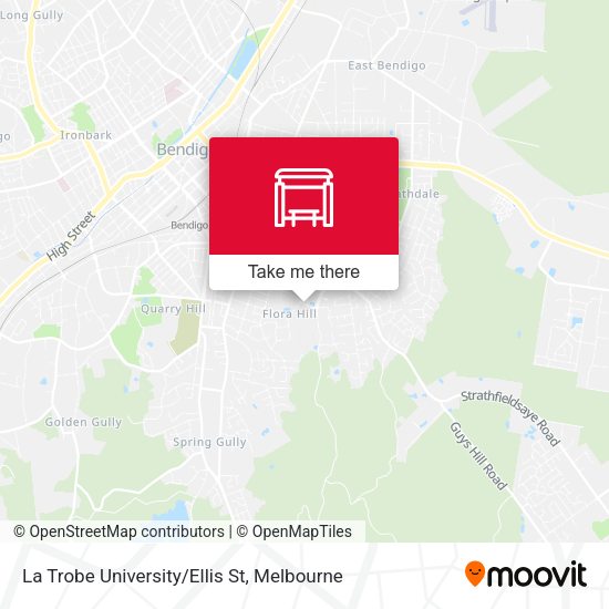 La Trobe University/Ellis St map