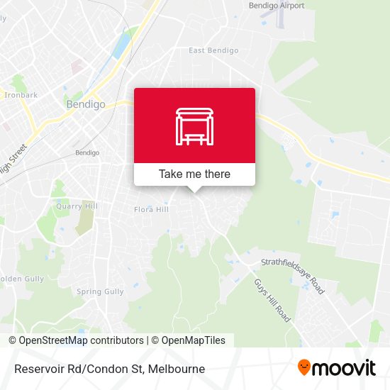 Reservoir Rd/Condon St map