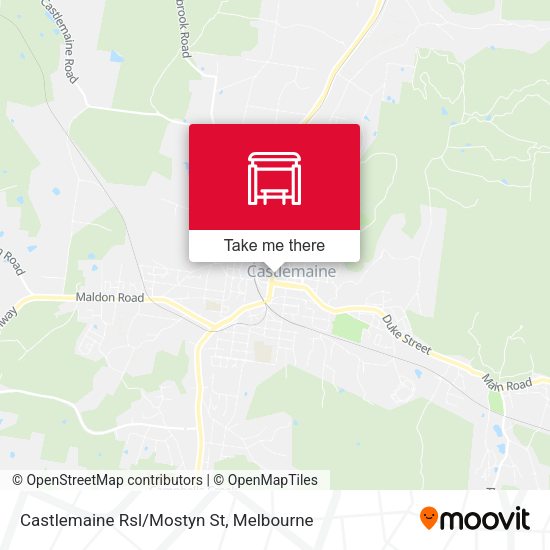 Castlemaine Rsl/Mostyn St map
