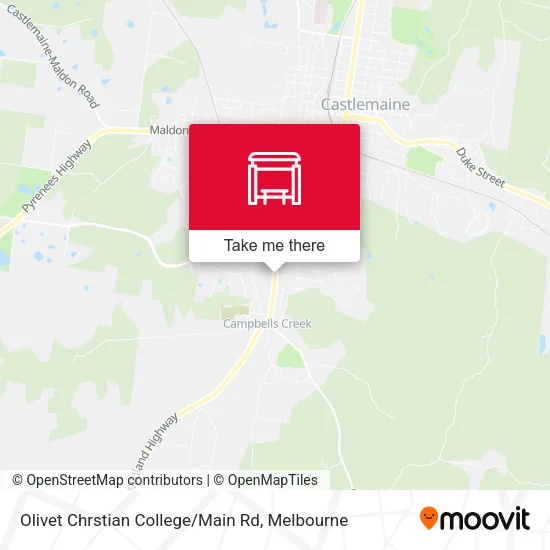 Olivet Chrstian College / Main Rd map