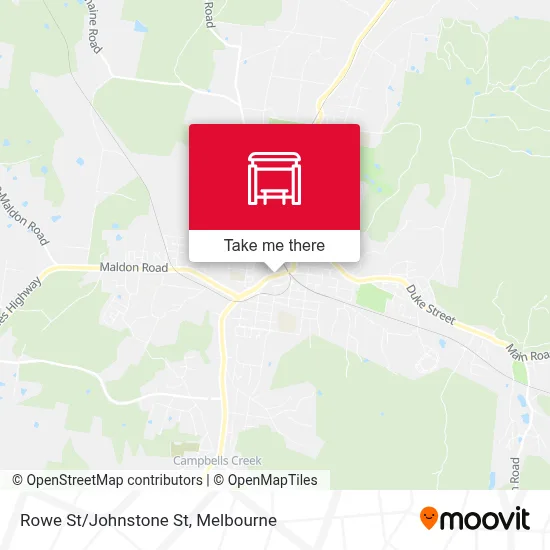Mapa Rowe St/Johnstone St