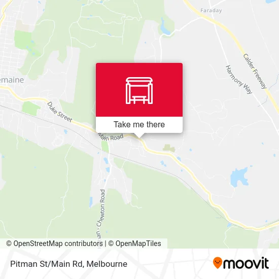 Mapa Pitman St/Main Rd